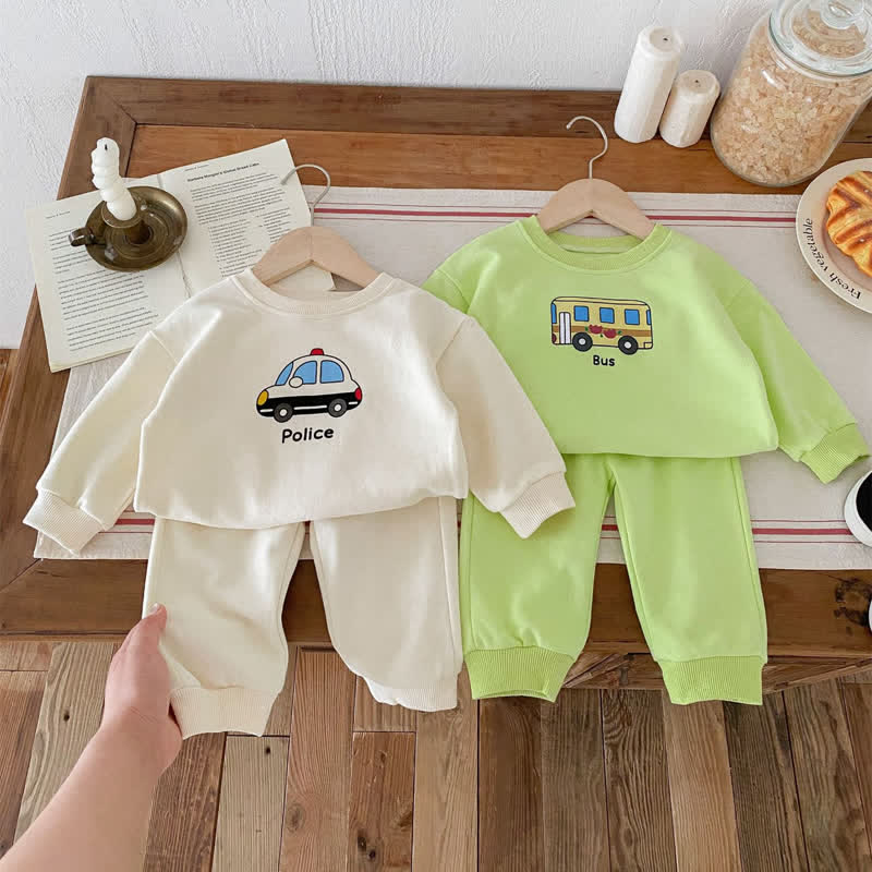 POLICE/BUS Baby 2-Piece Car Set