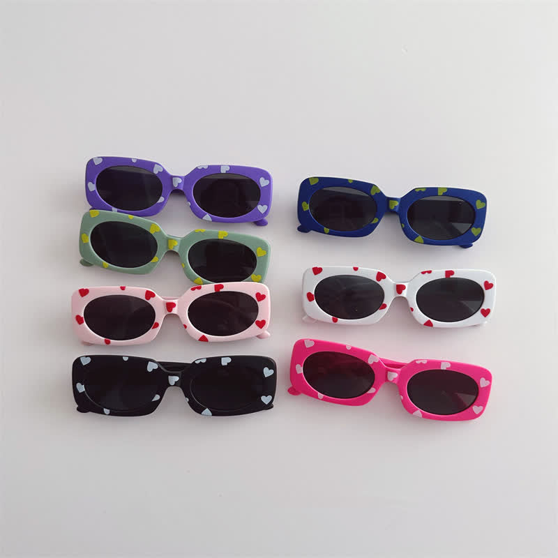 Baby Lovely Heart Rectangle Sunglasses