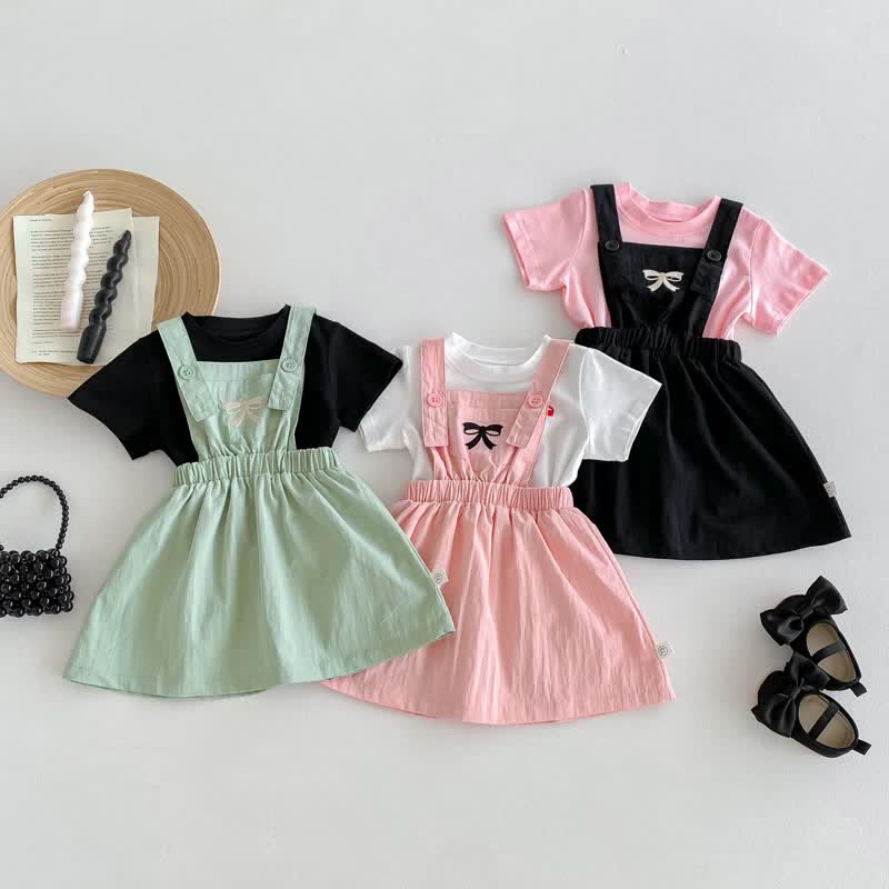 Baby Toddler Bow Sweet T-shirt/Dress