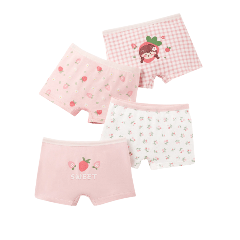 4-pack Toddler Girl Pink Briefs