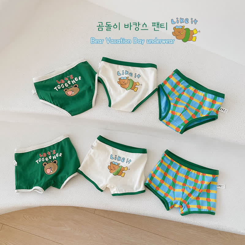 3-pack Toddler Boy Animal Print Underwear