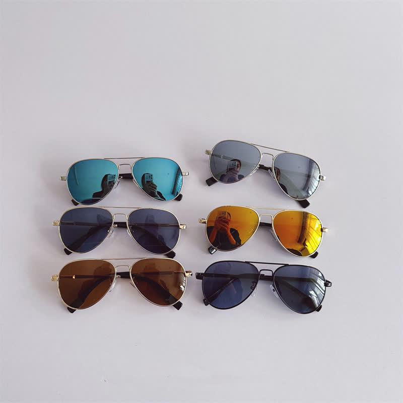 Baby Vintage Metal Classical Sunglasses