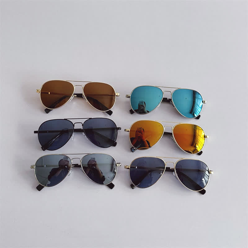 Baby Vintage Metal Classical Sunglasses