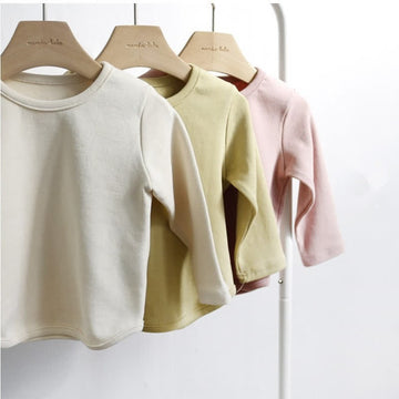 Baby Soft Simple Solid Color T-shirt