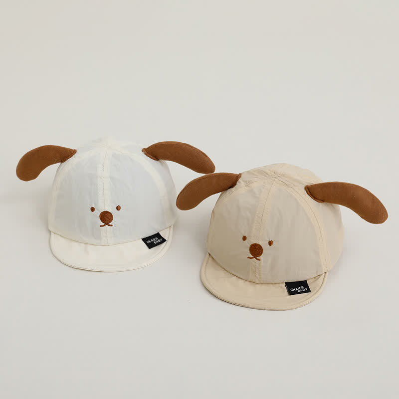 Baby Cartoon Dog Sun Peaked Cap