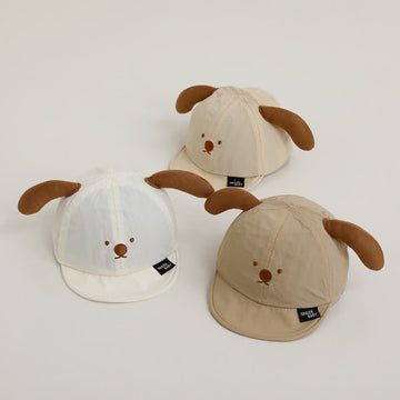 Baby Cartoon Dog Sun Peaked Cap