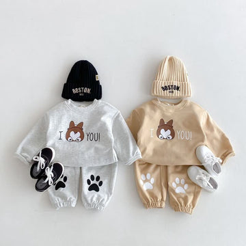 I LOVE YOU Toddler 2-Piece Dog Set