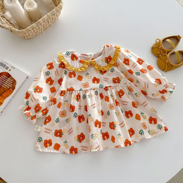 HAPPY BEAR Baby Sun Flower Dress