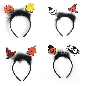 Baby Toddler Pumpkin Ghost Halloween Headband