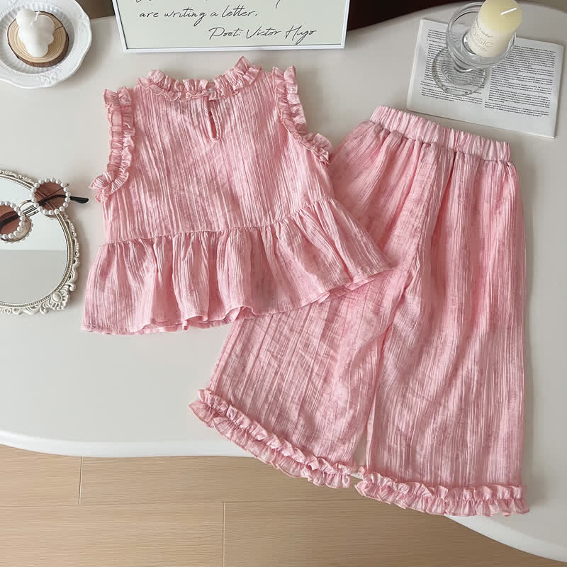 Toddler 2-Piece Pure Pink Sleeveless Set