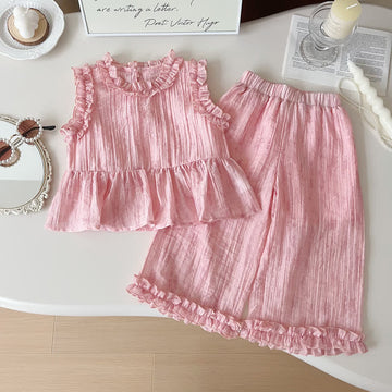 Toddler 2-Piece Pure Pink Sleeveless Set