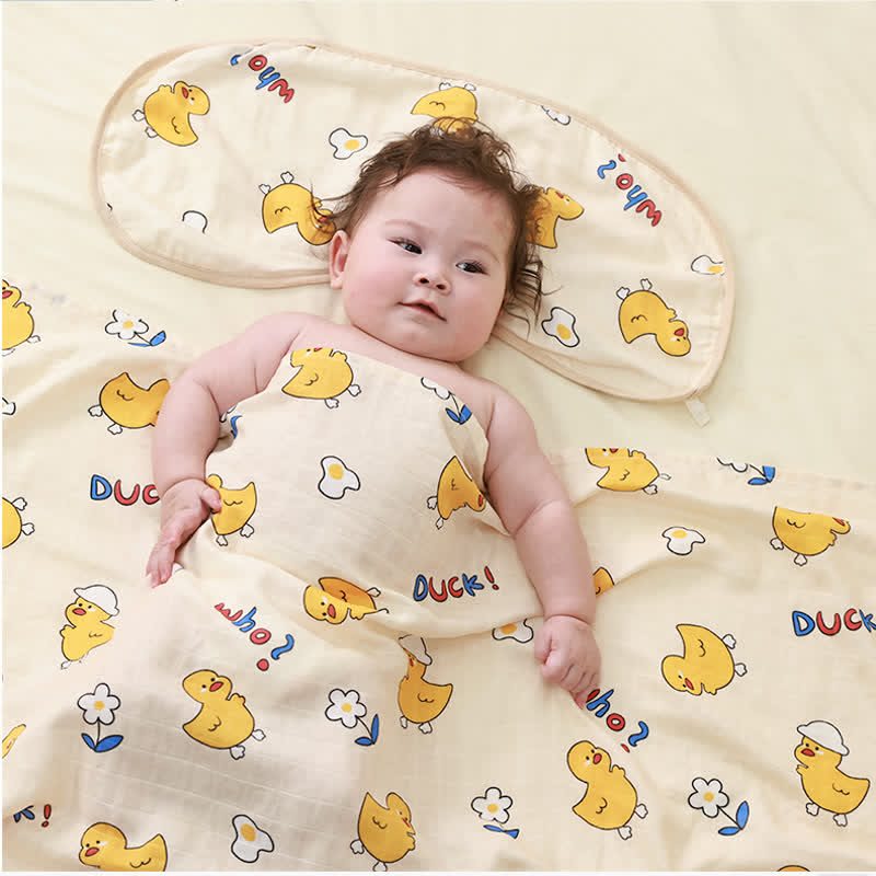 WHO? DUCK! Baby Animal Blanket