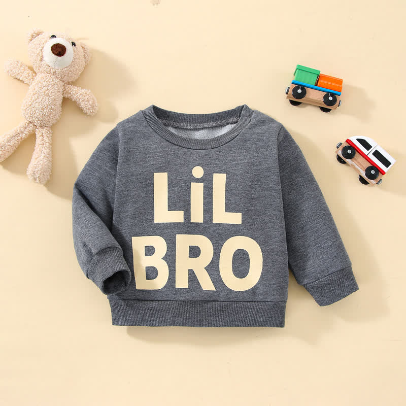 LIL BRO Baby Slogan Sweatshirt