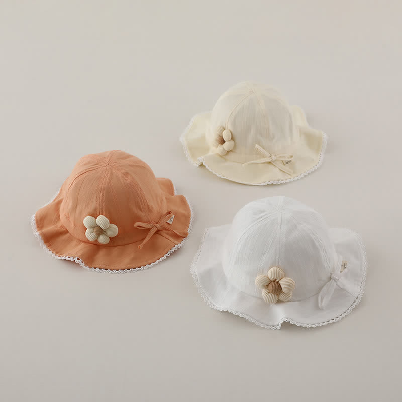 Baby Pastoral 3D Flower Bucket Hat