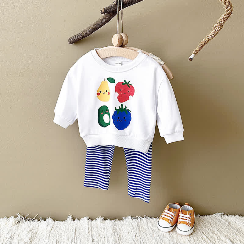 Baby 2-Piece Smile Fruit Striped Set