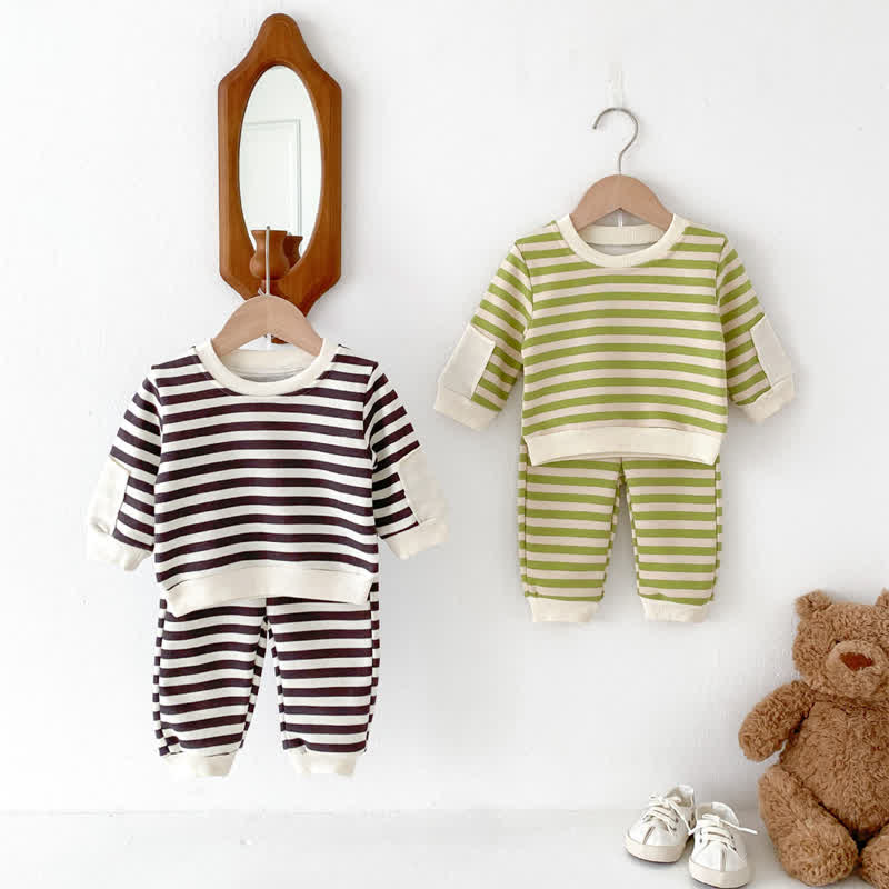 Baby 2-Piece Casual Striped Set