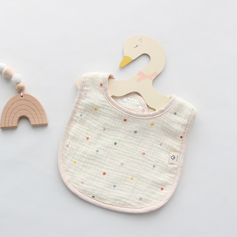 Baby Cute U-shaped Snap Fastener Bib