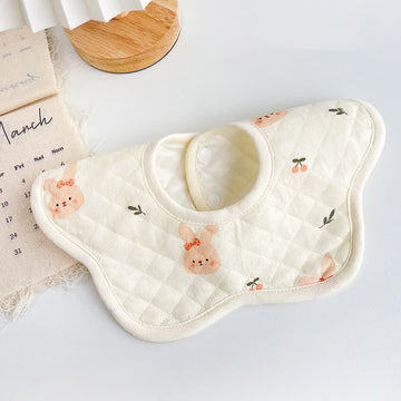 Baby Cute Petal Snap Fastener Bib