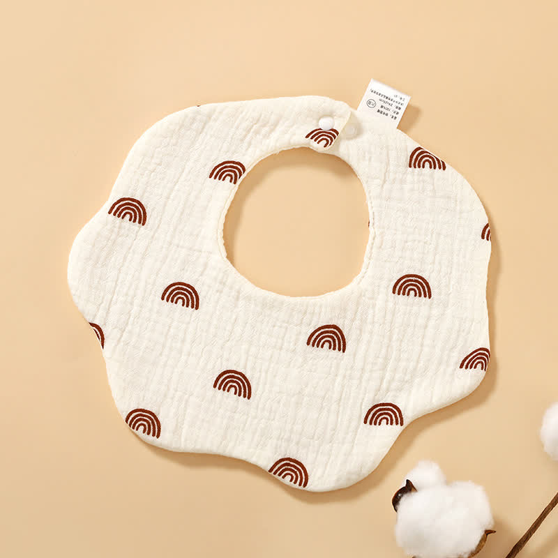 Baby Cute Snap Fastener Bib