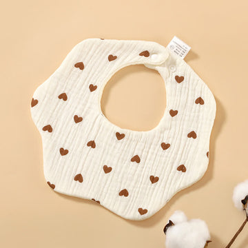 Baby Cute Snap Fastener Bib