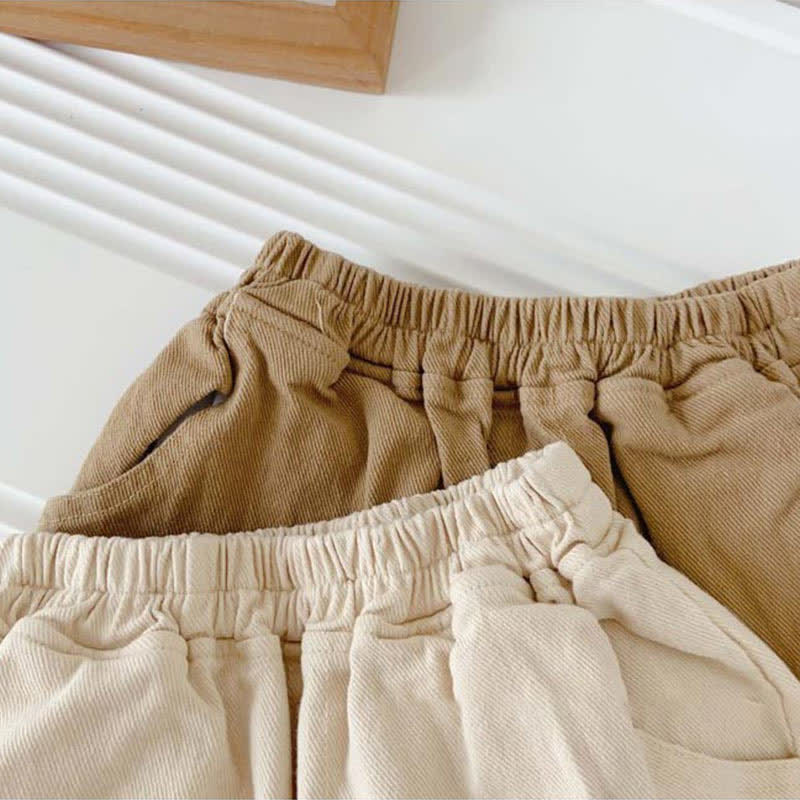 Toddler Embroidered Car Drawstring Pants