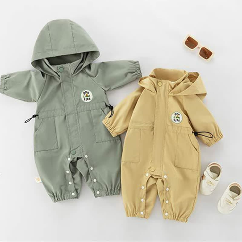 FIRE Baby Worker Hooded Casual Romper