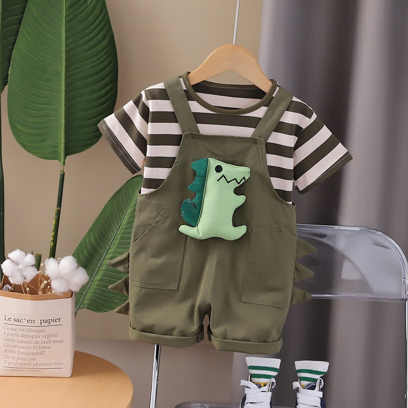 Baby 2-Piece Dinosaur Striped Set