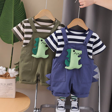 Baby 2-Piece Dinosaur Striped Set