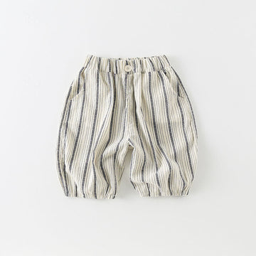 Toddler Boy Loose Vertical Striped Shorts