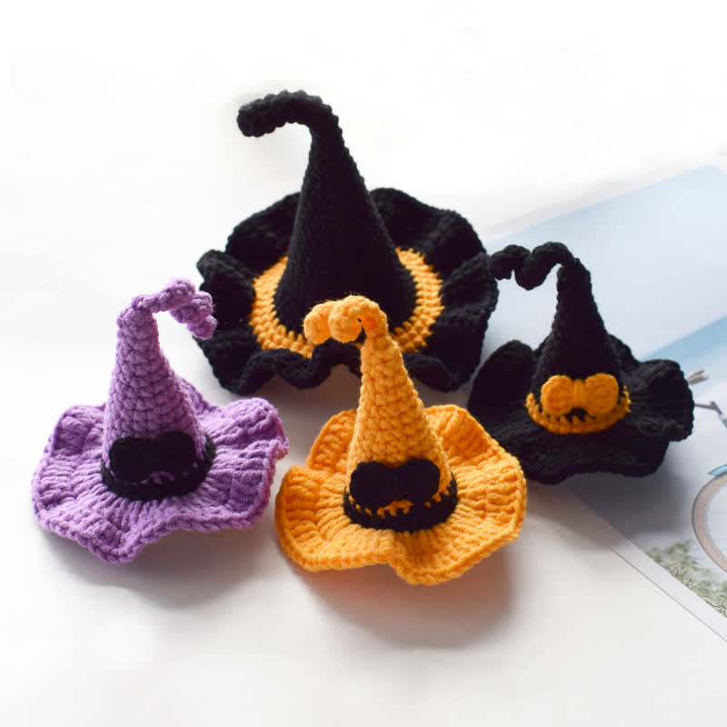 Baby Halloween Bow Knitted Hair Clips