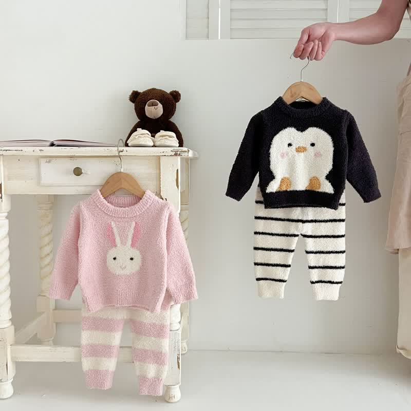 Baby 2-Piece Animal Fleece Pajamas Set