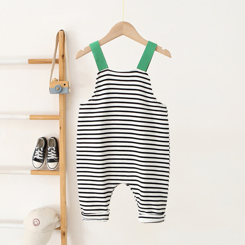 Baby Lovely Caterpillar Striped Overalls