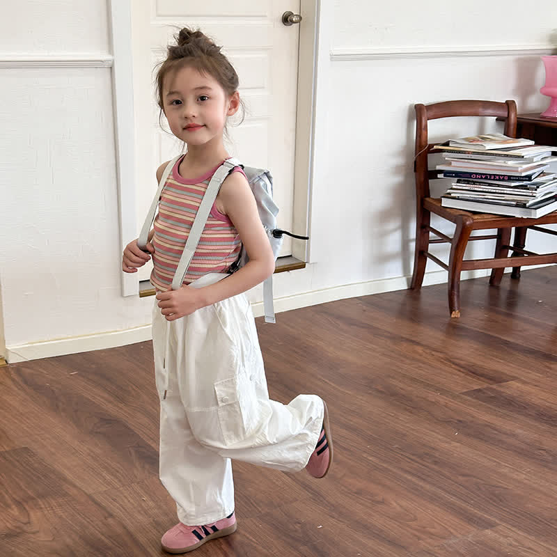 Kid Girl Striped Tank Top