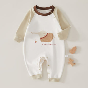 GOOD MORNING Baby Cute Mouse Romper