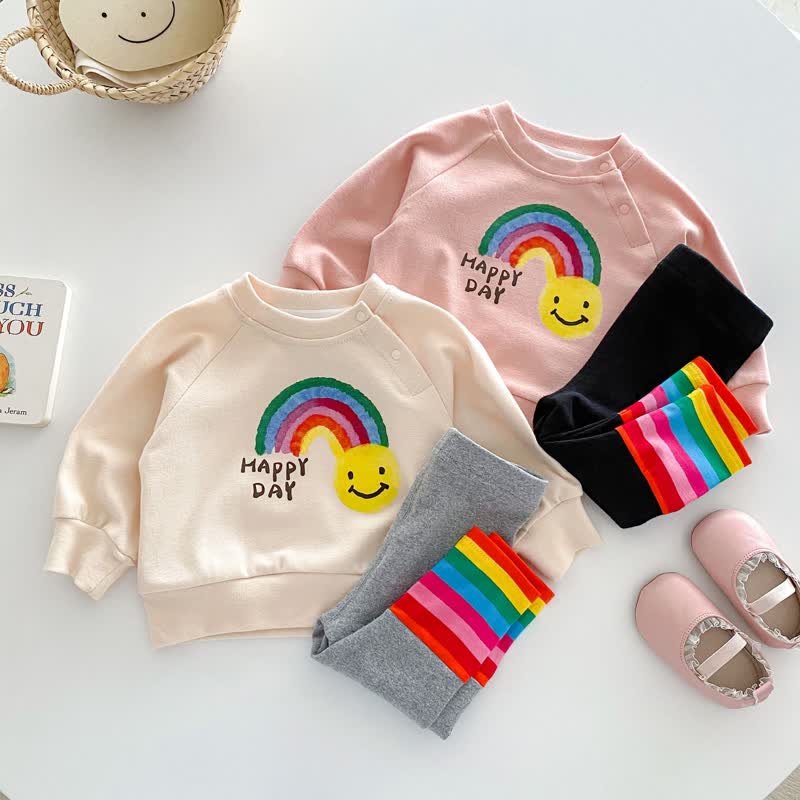 HAPPY DAY Baby 2-Piece Smile Rainbow Set