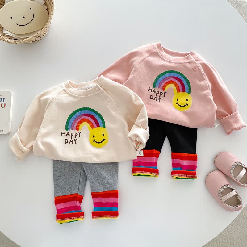 HAPPY DAY Baby 2-Piece Smile Rainbow Set