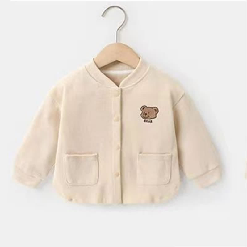 BEAR HAPPY TIME Baby Toddler Baseball Jacket