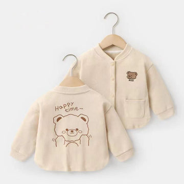 BEAR HAPPY TIME Baby Toddler Baseball Jacket