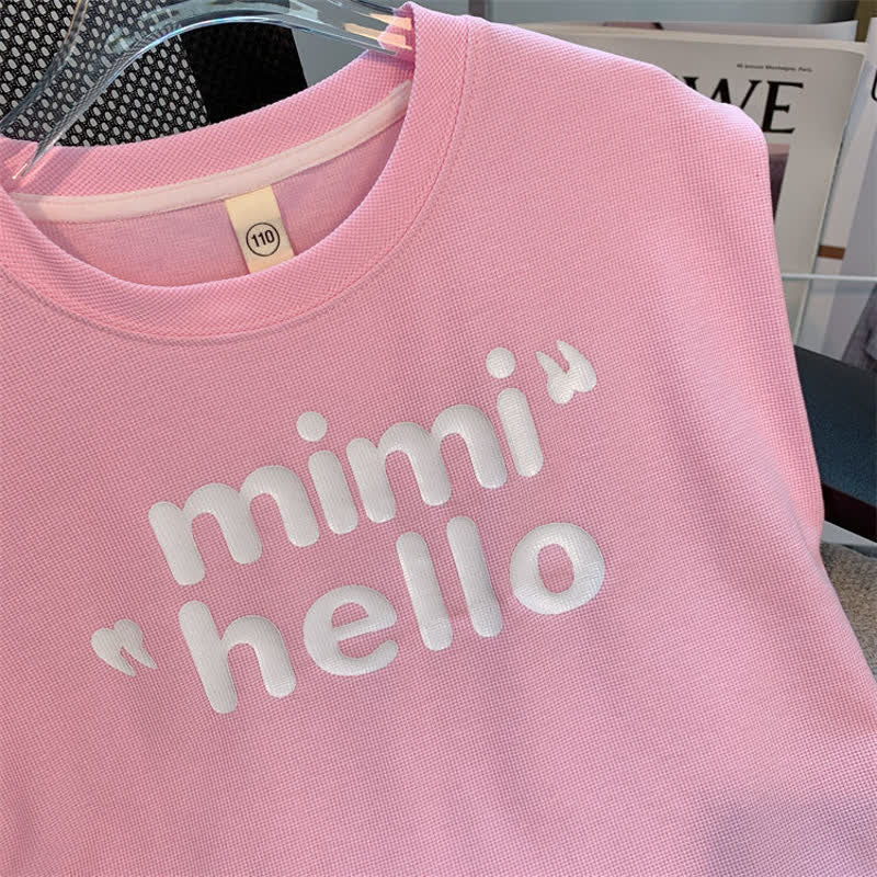 MIMI HELLO Kid Girl Pink 2-piece Set