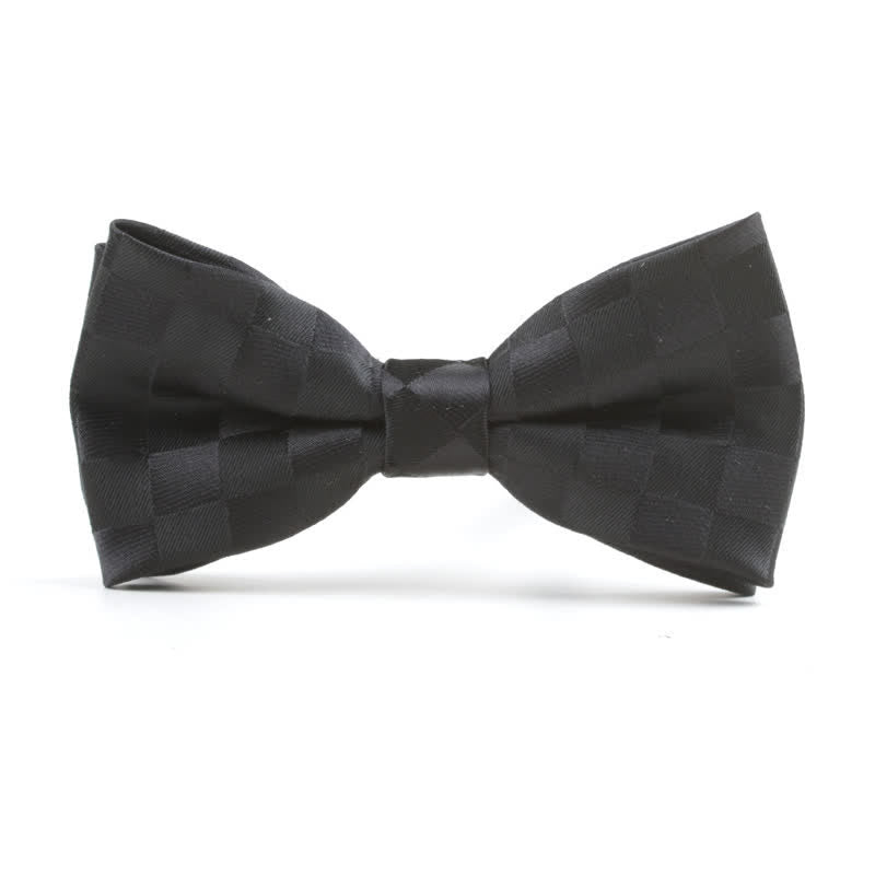 Baby Toddler Black Striped Plaid Bow Tie