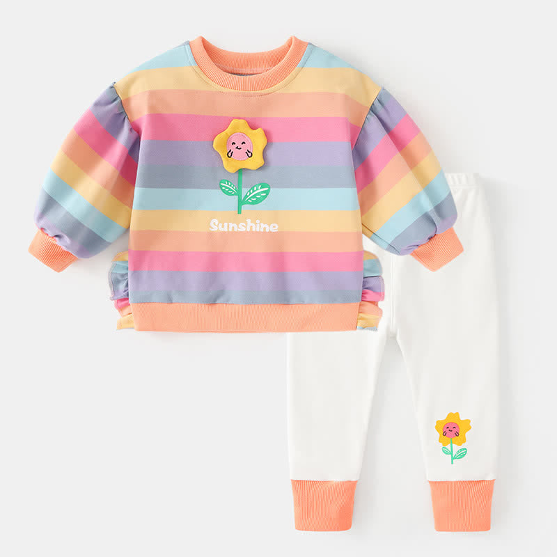 SUNSHINE Toddler 2-Piece Colorful Striped Set