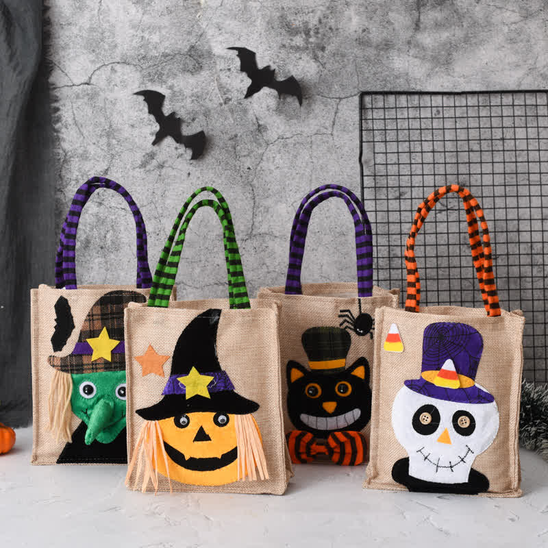 Baby Pumpkin Cat Witch Candy Bag