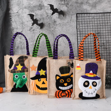 Baby Pumpkin Cat Witch Candy Bag