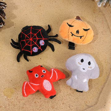 Baby Pumpkin Bat Spider Hair Clips