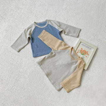 Baby Soft Contrast Sleeves Basic T-shirt