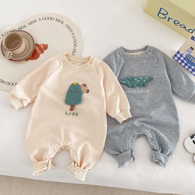 RABBIT TREE CROCODILE Baby Cartoon Romper