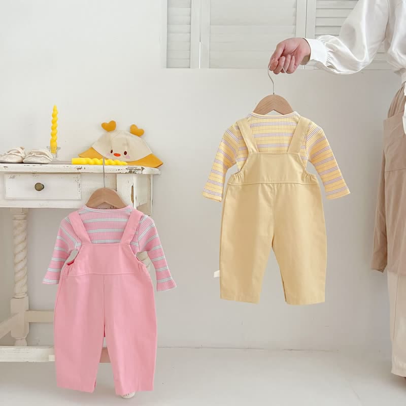 Baby 2-Piece Bunny Striped Cute Set