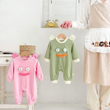 Baby Funny Smile Face Lovely Romper