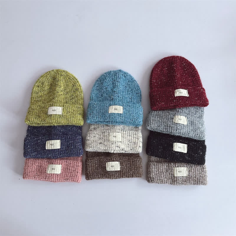 Baby Toddler Patch Knitted Design Beanie