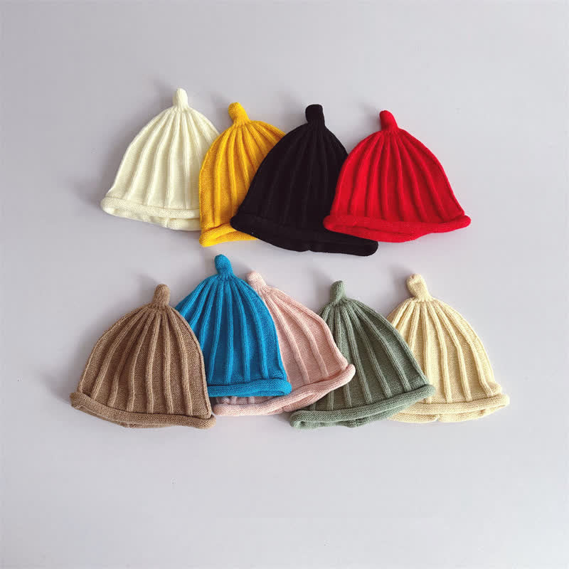 Baby Vertical Striped Knitted Design Beanie